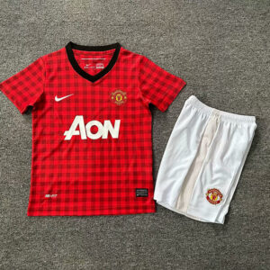 12-13 Manchester United Maillot Domicile Retro Enfant