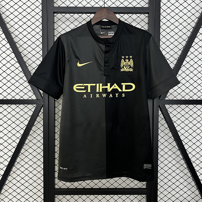 13-14 Manchester City Maillot Exterieur Retro