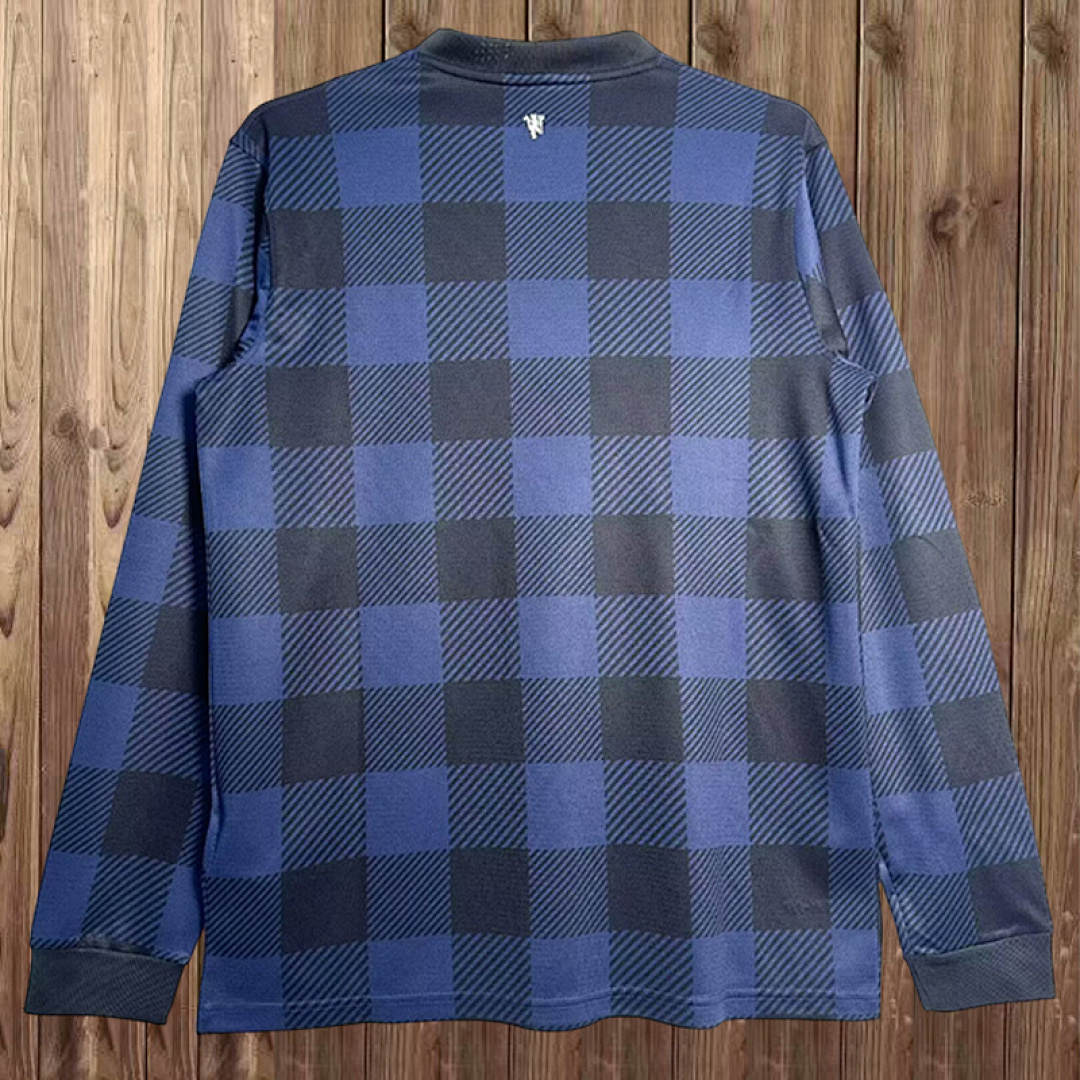 13-14 Manchester United Maillot Exterieur Retro Manches Longues – Image 2