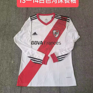13-14 River Plate Maillot Domicile Retro Manches Longues