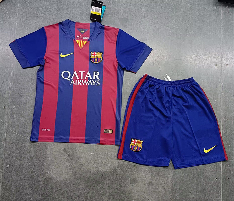 14-15 Barcelona Maillot Domicile Retro Enfant