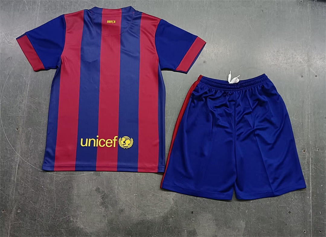 14-15 Barcelona Maillot Domicile Retro Enfant – Image 2