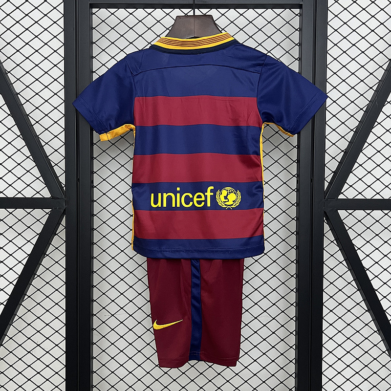 15-16 Barcelona Maillot Domicile Retro Enfant – Image 5