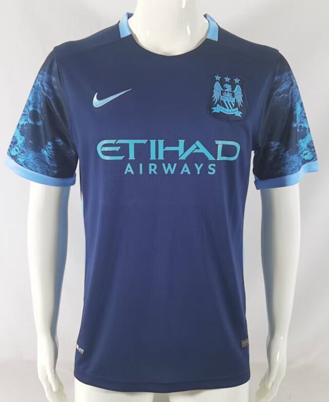 15-16 Manchester City Maillot Exterieur Retro