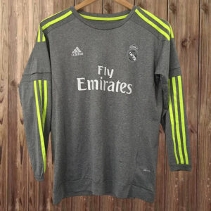 15-16 Real Madrid Maillot Third Retro Manches Longues