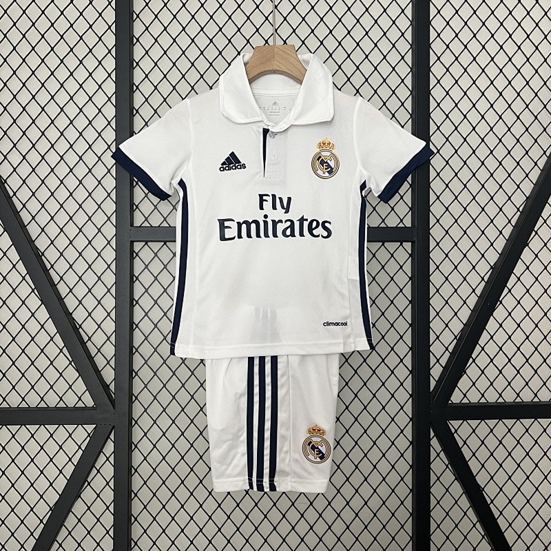 16-17 Real Madrid Maillot Domicile Retro Enfant