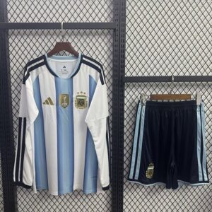 16-28 Argentine Maillot Domicile Enfant Manches Longues