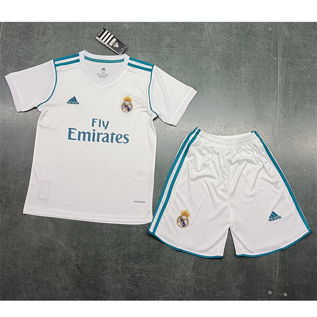 17-18 Real Madrid Maillot Domicile Retro Enfant – Image 2