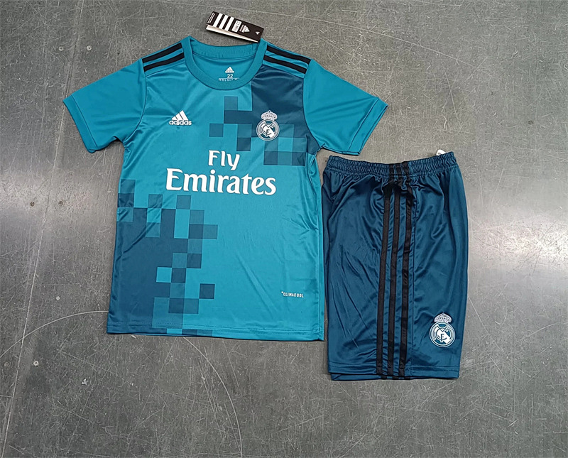 17-18 Real Madrid Maillot Third Retro Enfant