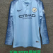 18-19 Manchester City Maillot Domicile Retro Manches Longues – Image 5