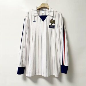 1980-82 France Maillot Exterieur Retro Manches Longues