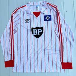 1982-83 Hamburger SV Maillot Domicile Retro Manches Longues