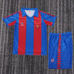 1991-92 Barcelona Maillot Domicile Retro Enfant