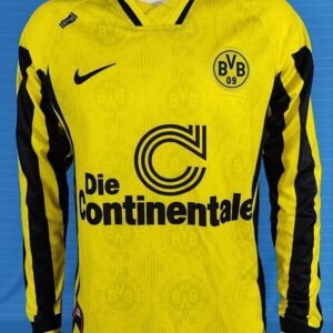 1996-97 Borussia Dortmund Maillot Domicile Retro Manches Longues