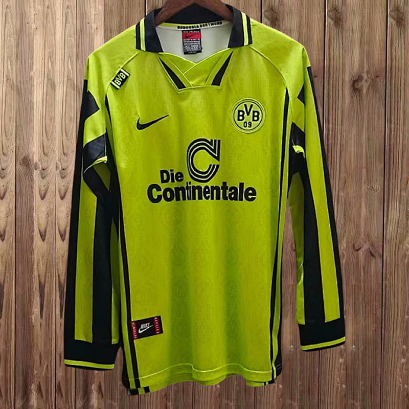 1996-97 Borussia Dortmund Maillot Domicile Retro