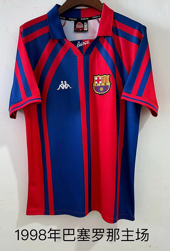 1997-98 Barcelona Maillot Domicile Retro