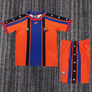 1997-98 Barcelona Maillot Exterieur Retro Enfant