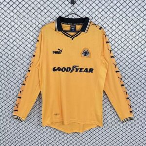 1998-99 Wolverhampton Maillot Domicile Retro Manches Longues