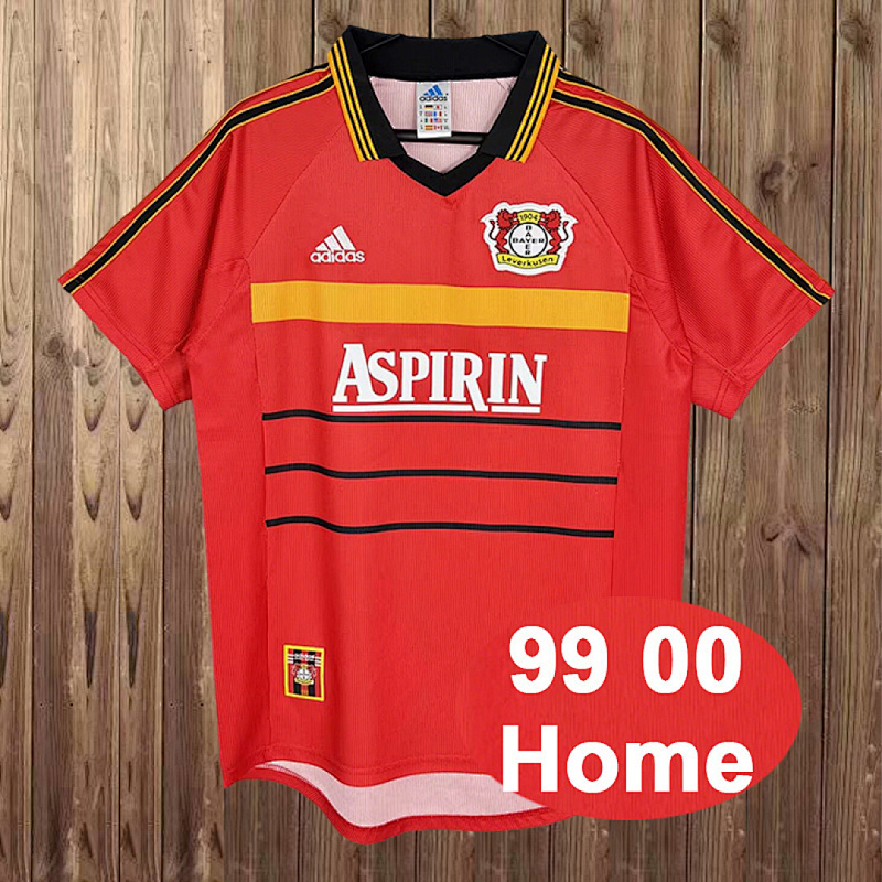 1999-00 Bayer Leverkusen Maillot Domicile Retro