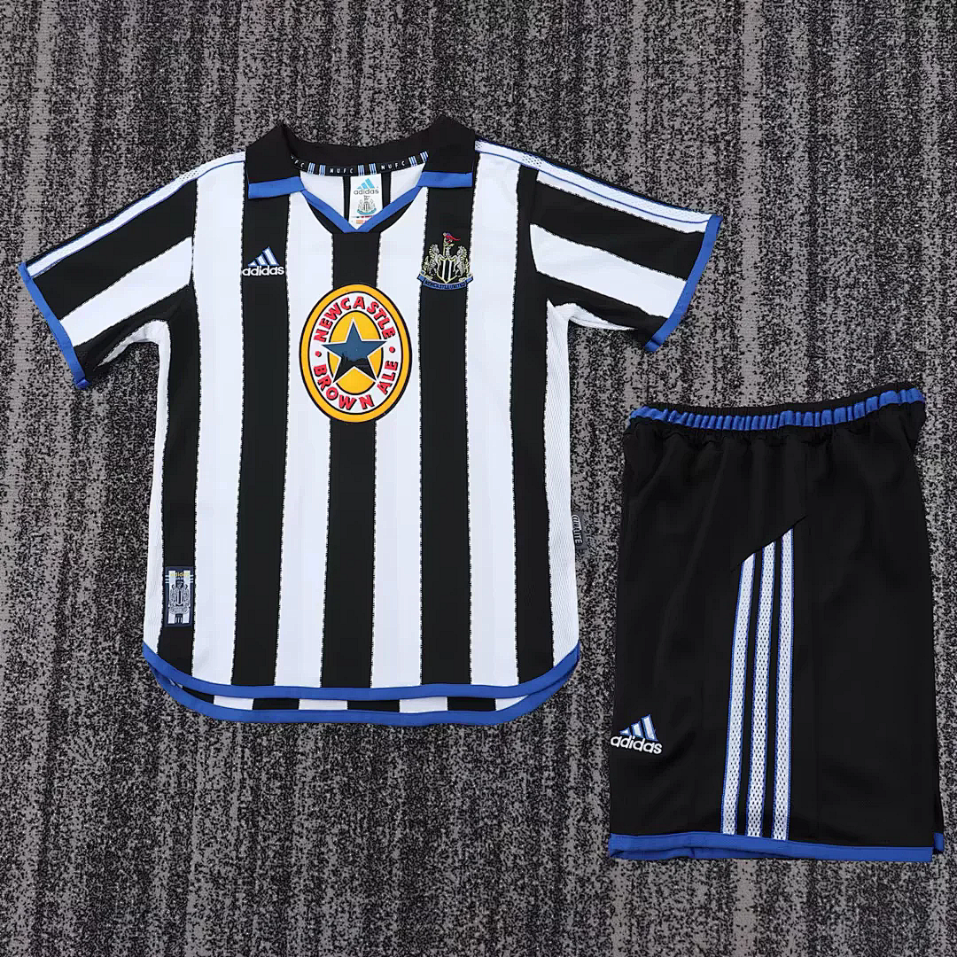 1999-00 Newcastle Maillot Domicile Retro Enfant – Image 4