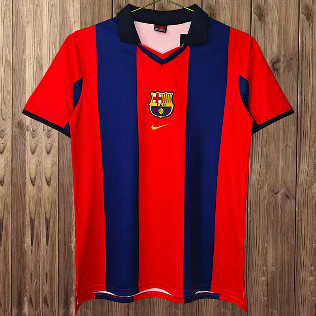 2000-01 Barcelona Maillot Domicile Retro – Image 5