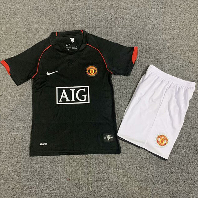2007-08 Manchester United Maillot Exterieur Retro Enfant