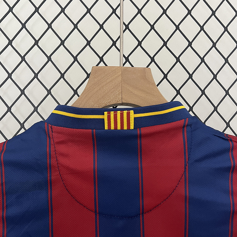 2009-10 Barcelona Maillot Domicile Retro Enfant – Image 3