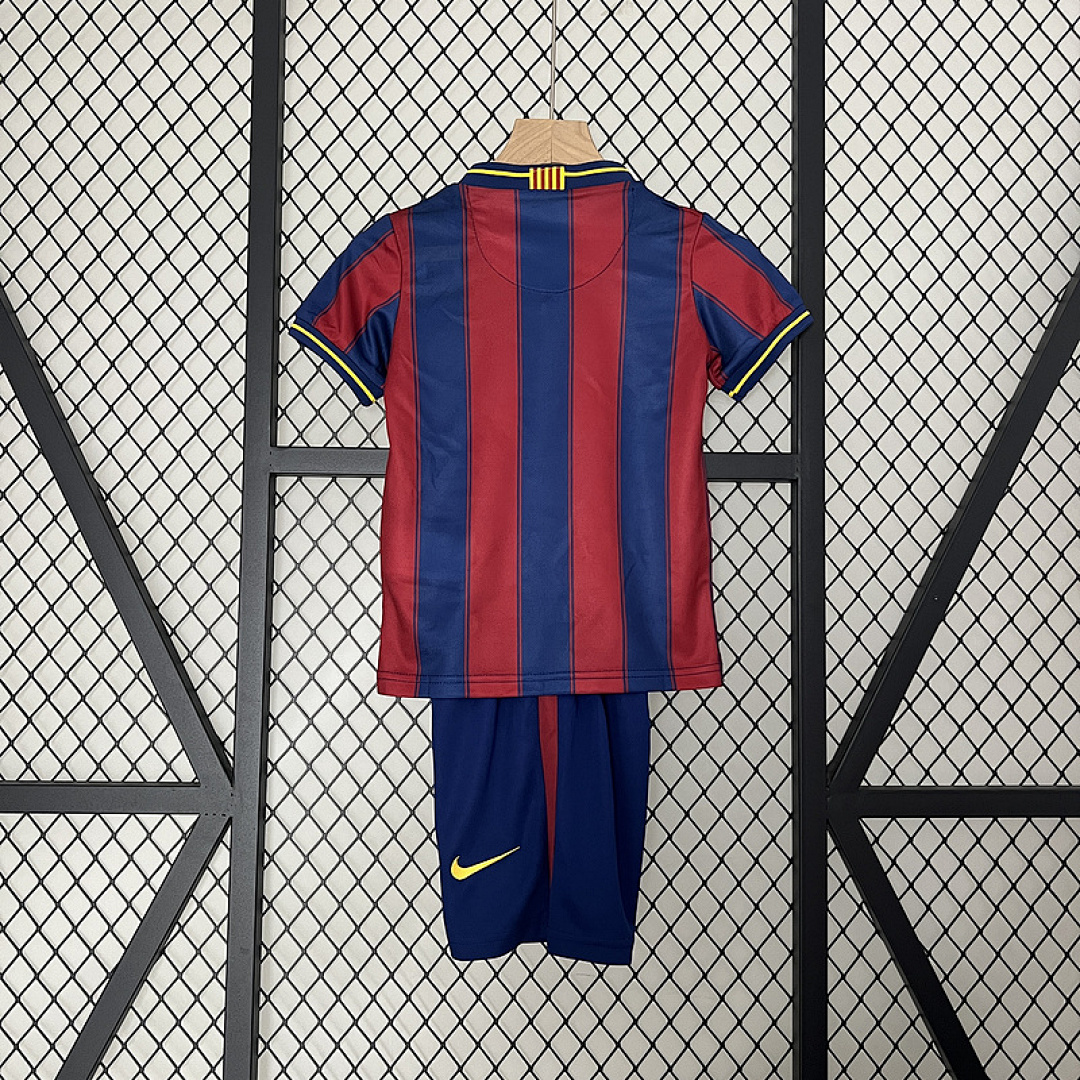 2009-10 Barcelona Maillot Domicile Retro Enfant – Image 4