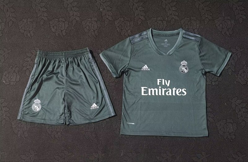 2018-19 Real Madrid Maillot Exterieur Retro Enfant