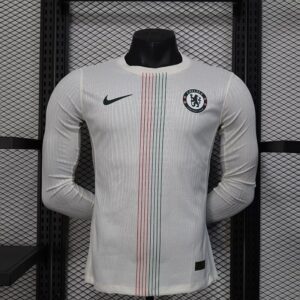 2025-26 Chelsea Maillot Exterieur Version Joueur Manches Longues