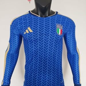 2025-26 Italie Maillot Domicile Version Joueur Manches Longues