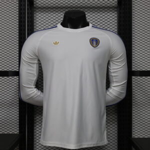 2025-26 Leeds United Maillot Domicile Version Joueur Manches Longues