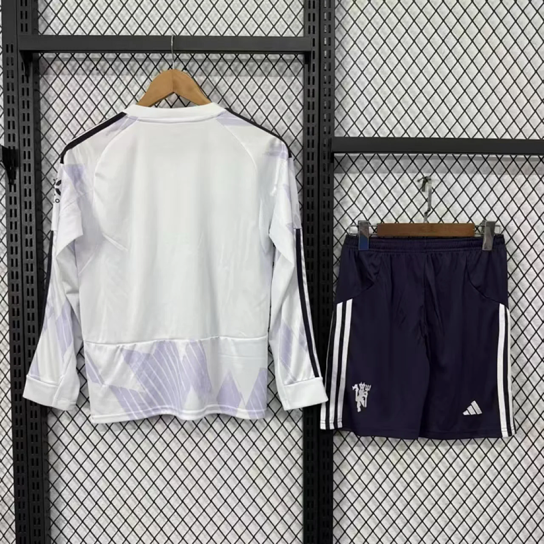 2025-26 Manchester United Maillot Exterieur Enfant Manches Longues – Image 2