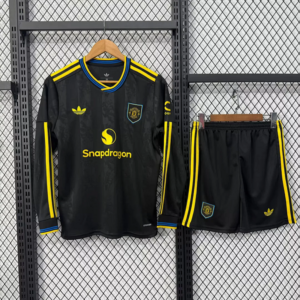 2025-26 Manchester United Maillot Third Enfant Manches Longues