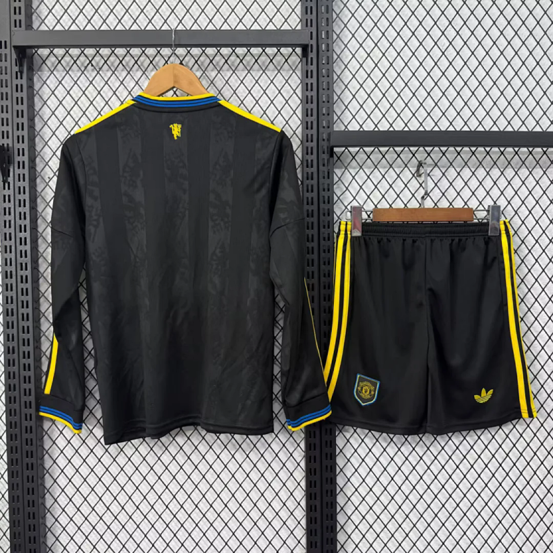 2025-26 Manchester United Maillot Third Enfant Manches Longues – Image 2