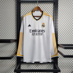 23-24 Real Madrid Maillot Domicile Manches Longues