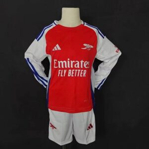 24-25 Arsenal Maillot Domicile Enfant Manches Longues