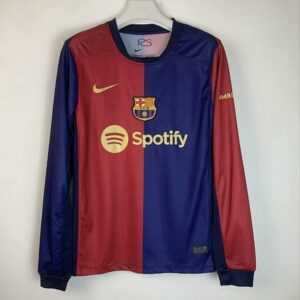 24-25 Barcelona Maillot Domicile Manches Longues