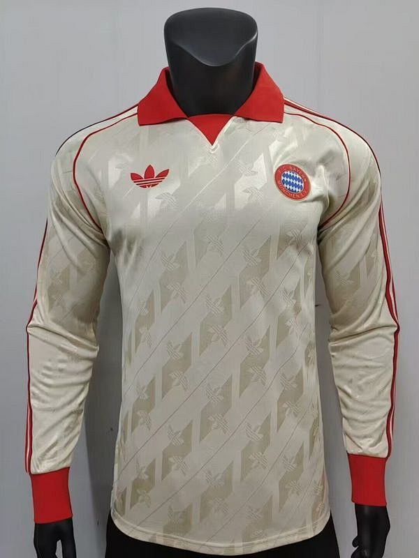 24-25 Bayern Munich Maillot Domicile Retro Version Joueur Manches Longues