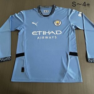 24-25 Manchester City Maillot Domicile Manches Longues