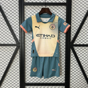 24-25 Manchester City Maillot Exterieur Enfant