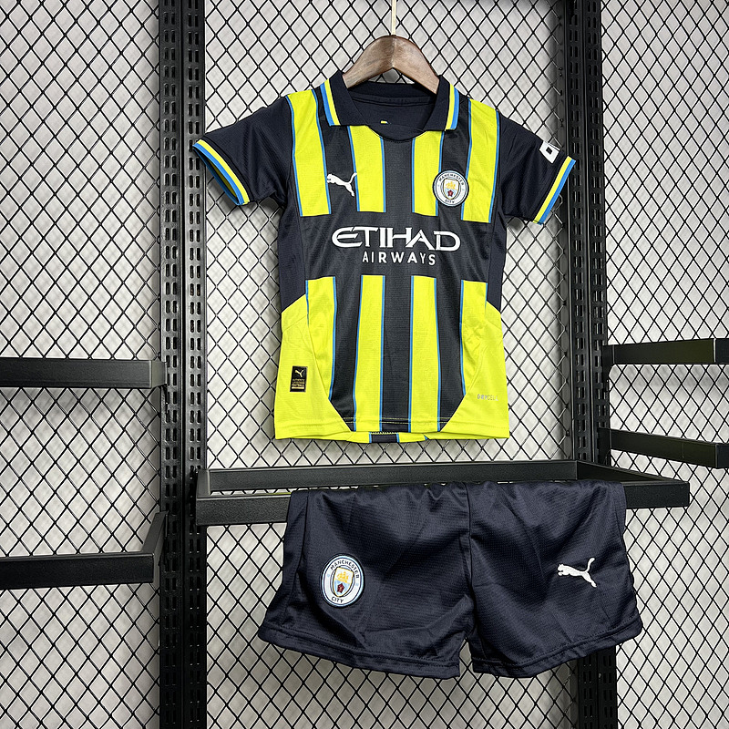 24-25 Manchester City Maillot Exterieur Enfant