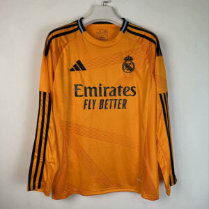 24-25 Real Madrid Maillot Exterieur Manches Longues