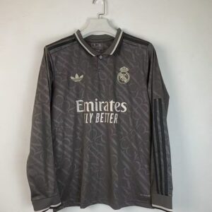 24-25 Real Madrid Maillot Third Manches Longues