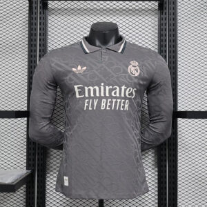 24-25 Real Madrid Maillot Third Version Joueur Manches Longues