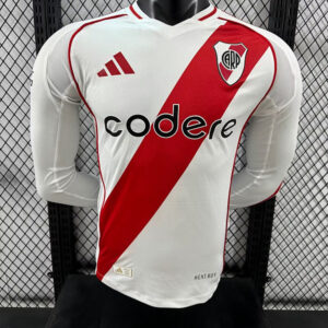 24-25 River Plate Maillot Domicile Version Joueur Manches Longues