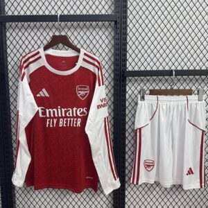 25-26 Arsenal Maillot Domicile Enfant Manches Longues