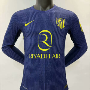 25-26 Atletico Madrid Maillot Exterieur Version Joueur Manches Longues