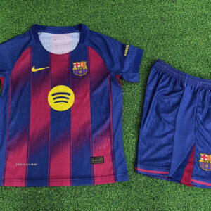 25-26 Barcelona Maillot Domicile Enfant Version Joueur
