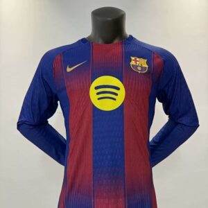 25-26 Barcelona Maillot Domicile Version Joueur Manches Longues